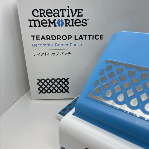 Creative Memories TearDrops Lattice Decorative Border Punch Brand New